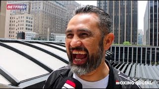 Andy Ruizs Trainer Manny Robles Reacts To Last Nights Tko Victory Over Anthony Joshua In New York