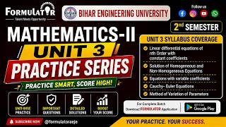 Mathematics-II Unit-03 Part-02 Problem Practice Session BEU 2nd Semester Students