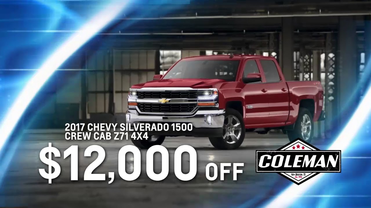 Coleman Chevrolet Commercial August 2017 YouTube