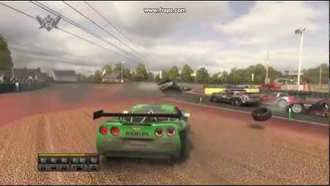 Corvette 06R and Koenigsegg ccxr Crash  |  Race Driver GRID