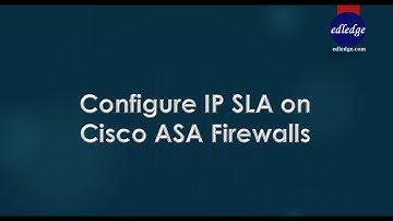 Configure IP SLA on Cisco ASA Firewalls