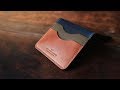 Making a luxury wallet from one of the most expensive leathers