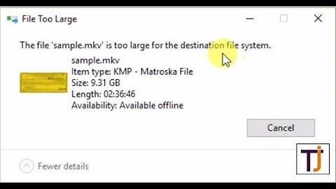How to Fix: copy paste large file to pendrive/USB