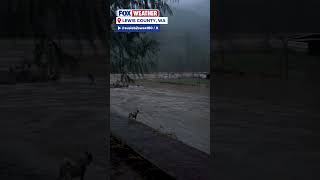 Parts Of Washington Had Heavy Rain On Wednesday, With Many Roads Reported Closed Due To Flooding