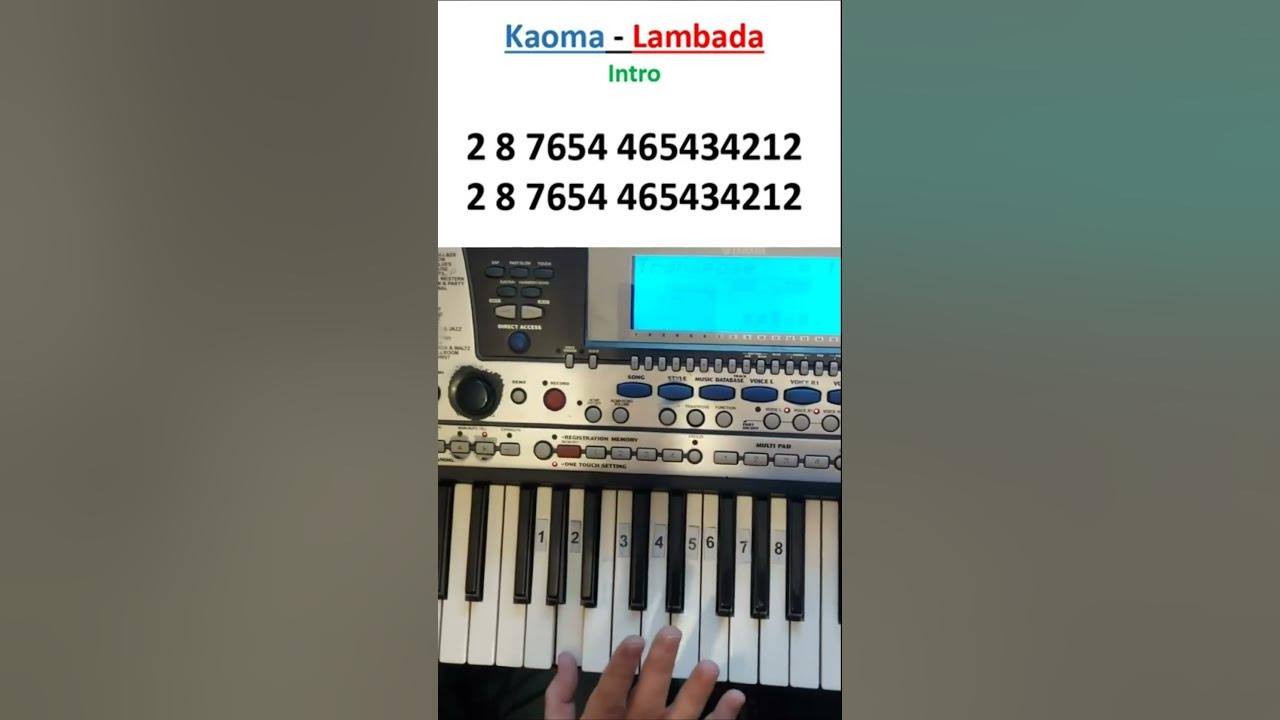Kaoma - Lambada (Piano tutorial) #lambada #piano #tutorial #music