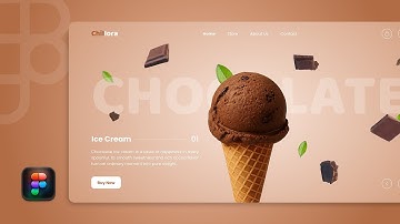 Create Amazing Ice Cream Website Animations in Figma | Figma Toturial