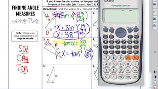 Finding Angle Measures using Trig