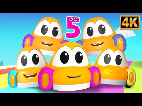 Five Little Cars - Nursery Rhymes And Car Cartoon Videos