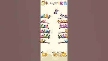 Bird sort color game level 561 #gameartdesign #gamedesign #gameplay #gamelevel #gaming #gameart