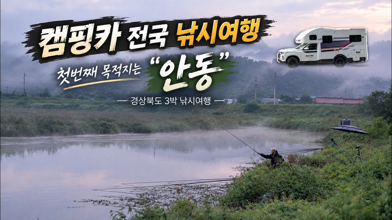 경상도는 처음이야 !! 달빛소류지 전국 낚시여행 시작