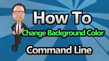 Command Line - Change Background Color