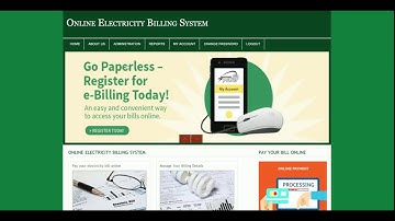 Electricity Billing System | PHP and MySQL Project Source Code | PHP MySQL CRUD Project