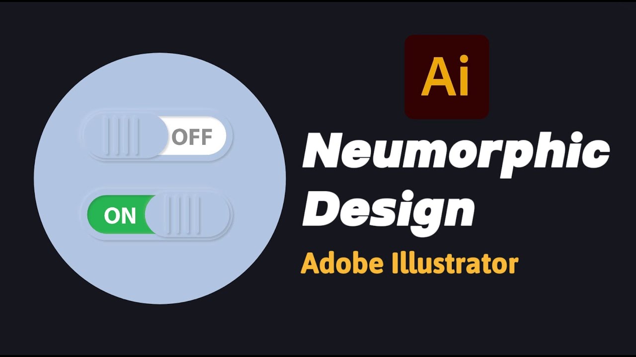 How to create Neumorphic Effect using Adobe Illustrator - YouTube