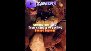 Characters And Their Chances Of Beating Freddy Fazbear #battle #edit #fnaf #alightmotion #fnafedit