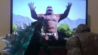 Godzilla and Kong react to EVOLUTION of KING KONG: Size Comparison (1933-2024)