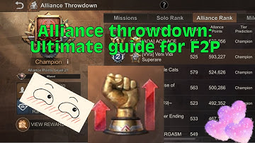 Alliance throwdown: Ultimate guide for F2P (Part 1) | State of Survival