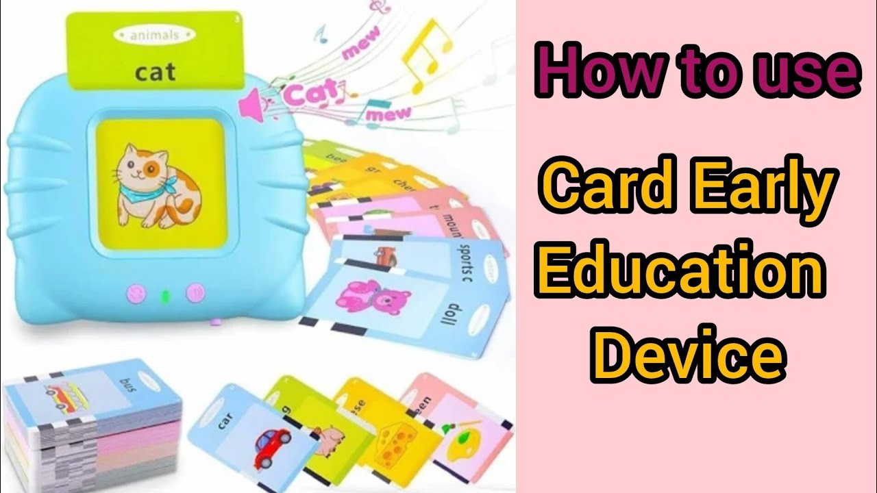 Card Early Education Device/Education E Device for Toddler/Pluspoint Talking Flash Card Reader/