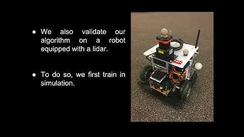 Learning Sample-Efficient Target Reaching for Mobile Robots