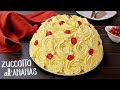 TORTA ZUCCOTTO ALL'ANANAS SENZA COTTURA Ricetta Facile - No Bake Pineapple Rose Cake Easy Recipe