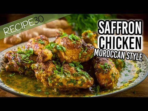 Spicy Saffron chicken Moroccan Style