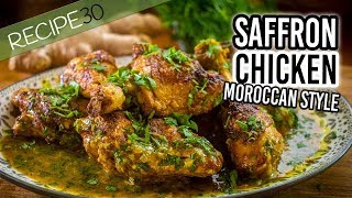 Spicy Saffron chicken Moroccan Style