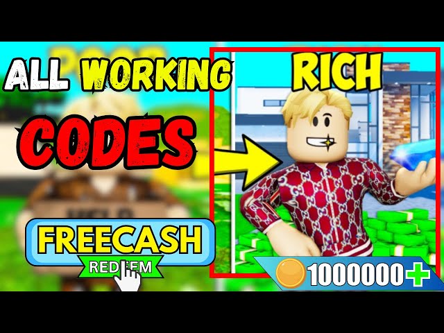 Roblox Get Richer Every Click codes for December 2023