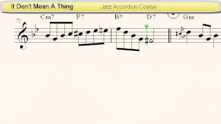It Don't Mean A Thing - Accordion sheet music chords
