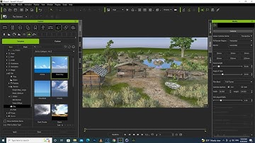 Iclone 8 create terrain with PopcornFX fire