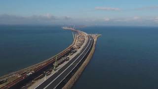 Строительство Крымского моста | Видео с коптера