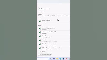 How to recover unsaved Excel files