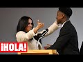 Meghan Markle abraza a un joven alumno y su reacción es impagable