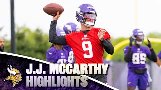 J.J. McCarthy Rookie Minicamp Practice Highlights