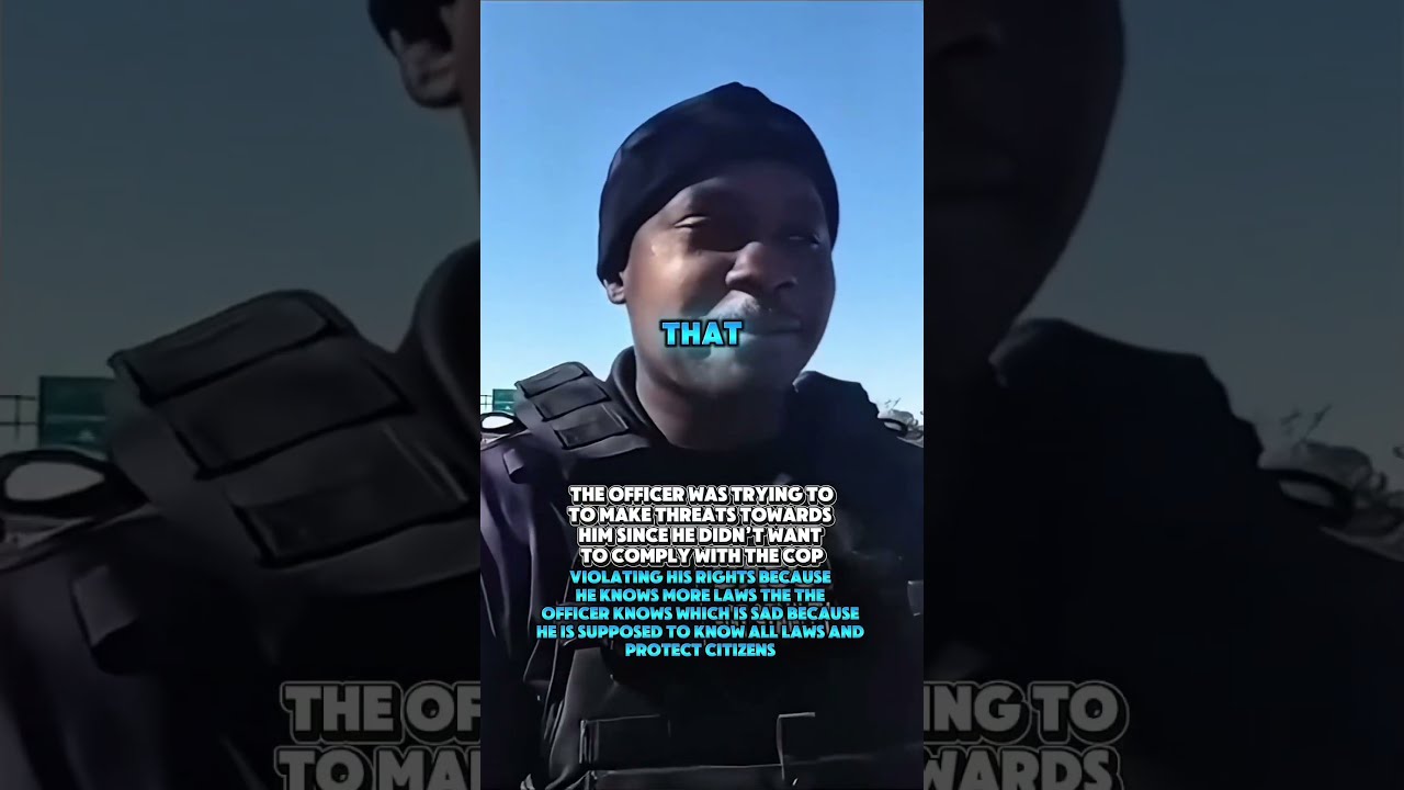 The Officer Was Trying To Intimidate Him But He Knew Way More Laws Shorts Policeofficers Cops