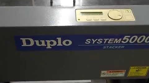 Duplo 5000 REAR EXIT STACKER TEST VIDEO