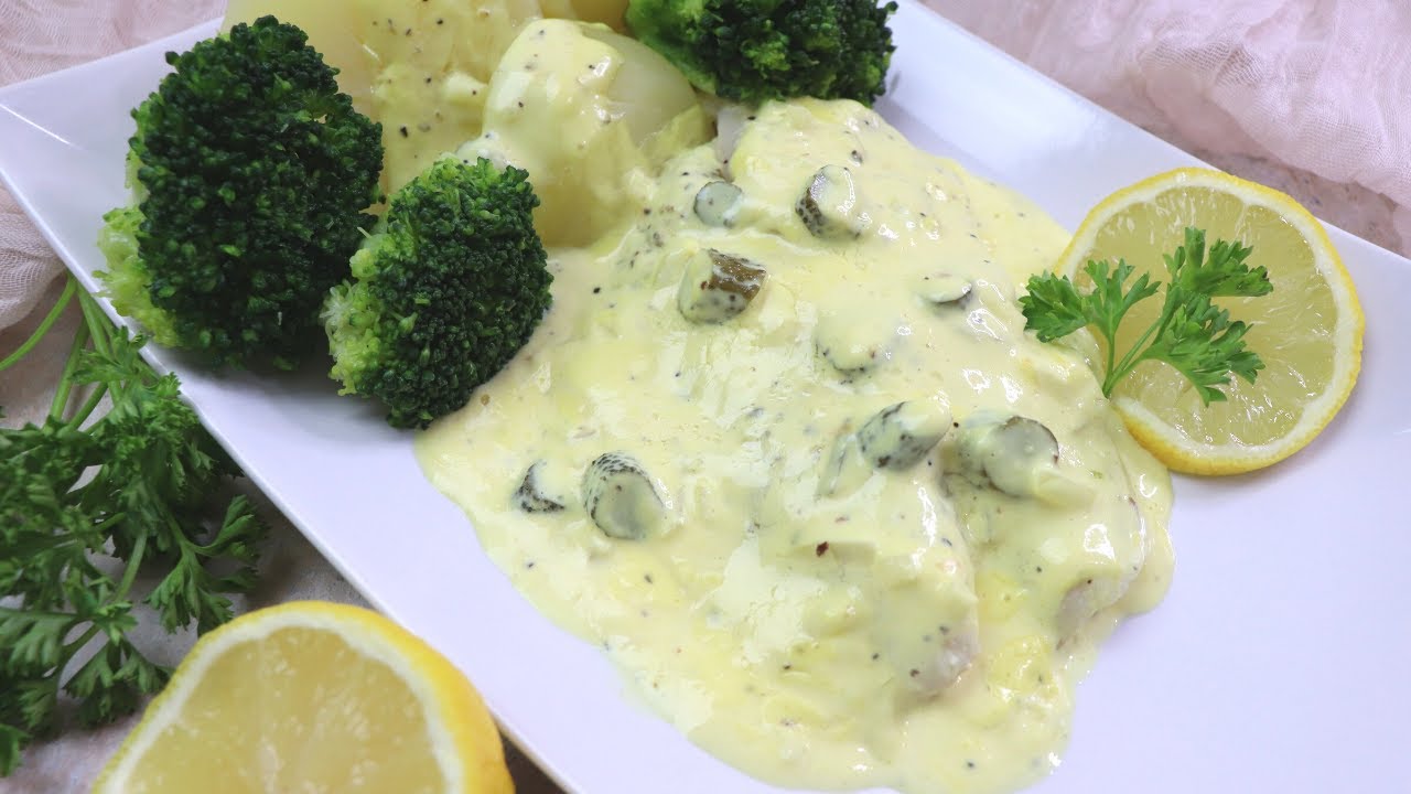Quick Fish Recipe Flounder in Mustard Sauce German Recipe from the