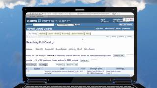 Finding a Specific Book using the UC Davis Harvest Library Catalog (for background information)