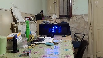 Arduino led matrix animator: 8X32 WIFI ESP8266-01 LED MATRIX DISPLAY STROBOSCOPIC EFFECT!.