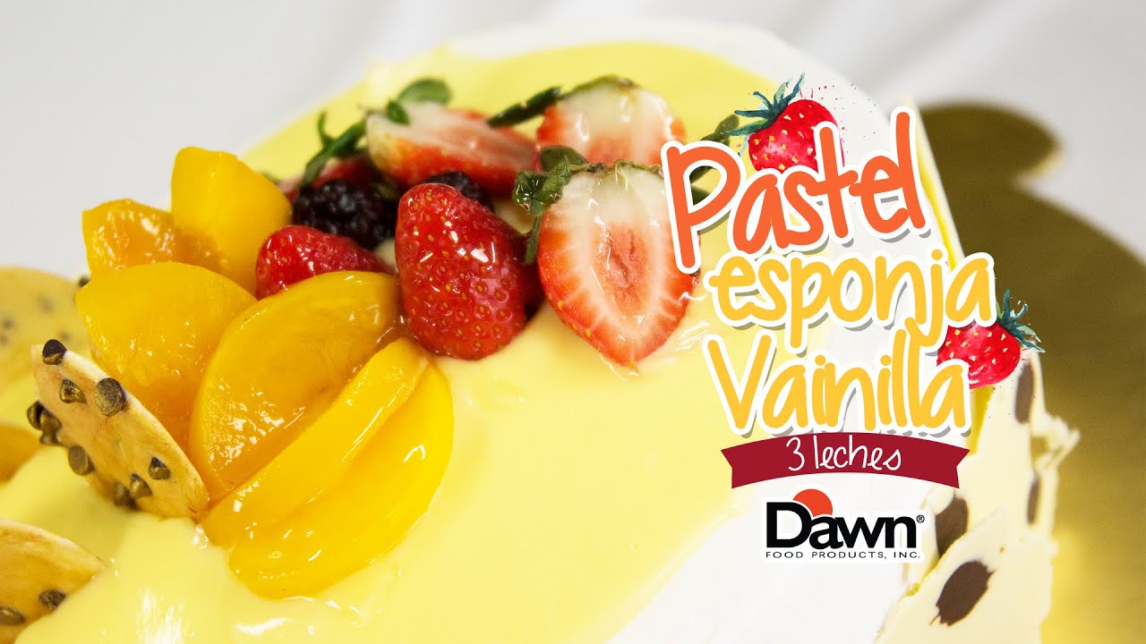 Pastel de 3 leches con Harina Mix Pastel Esponja Vainilla - YouTube