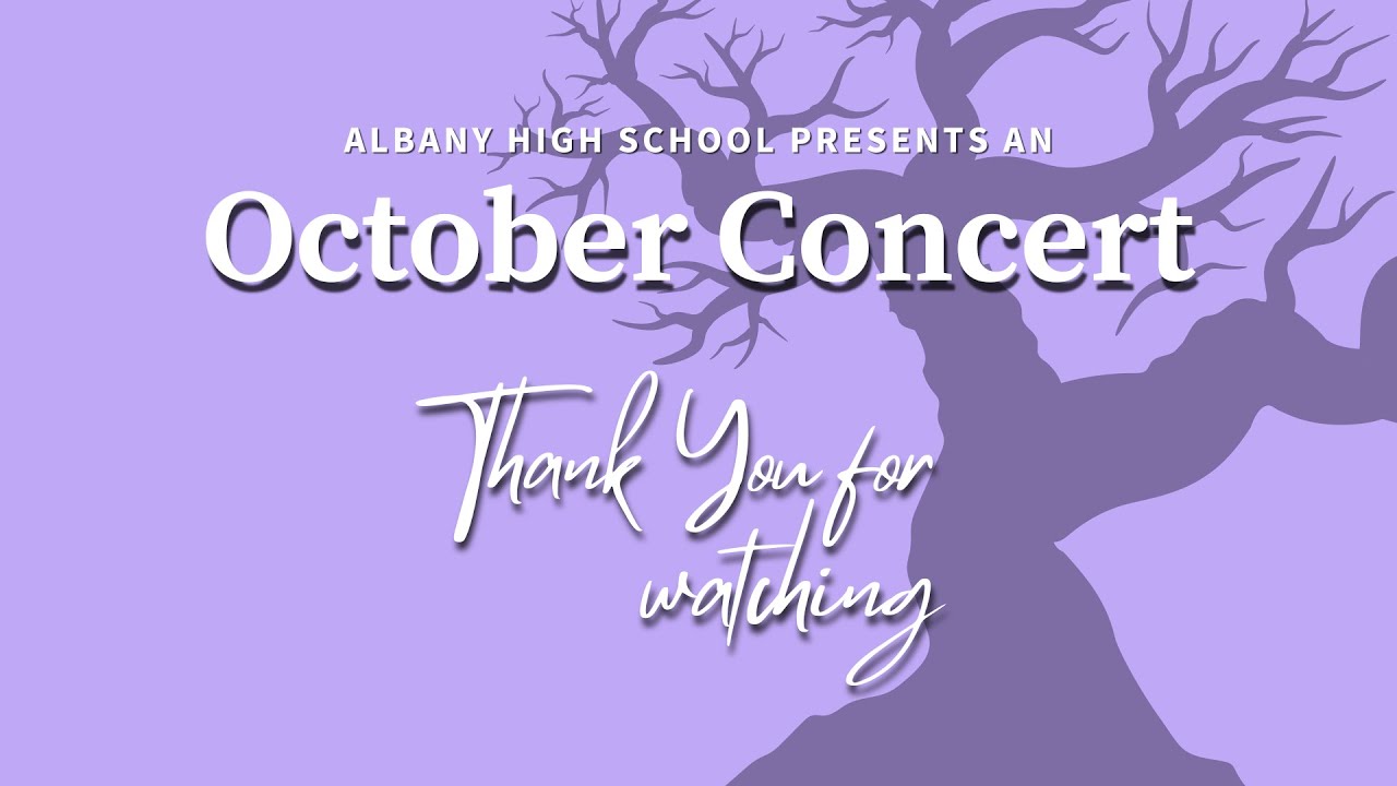 October Concert Albany, MN High School YouTube