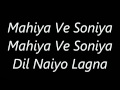 Atif Aslam's Mahiya Ve Soniya 's Lyrics YouTube