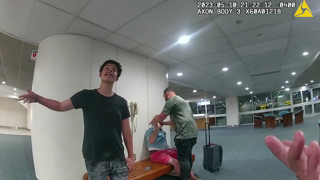Drunk Teen Attacks Family at Airport