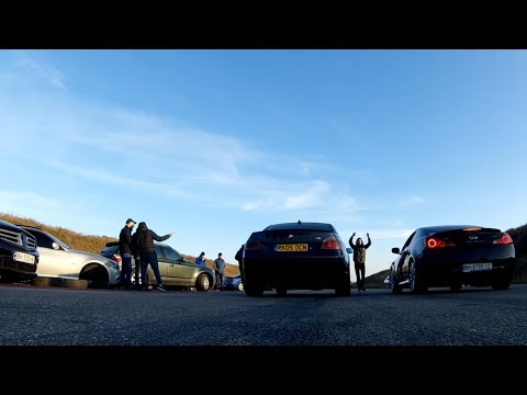 Миллениум против дизеля.Обзор заездов на 6м километре.Infiniti G37 Millenium vs Bmw 530D E60