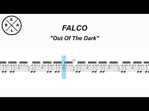 Out Of The Dark - Falco Drum Score