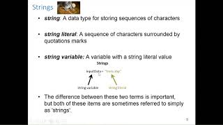 Information GIS540: Numerical and String Data Types (Ch 3.1-3.3) Update
