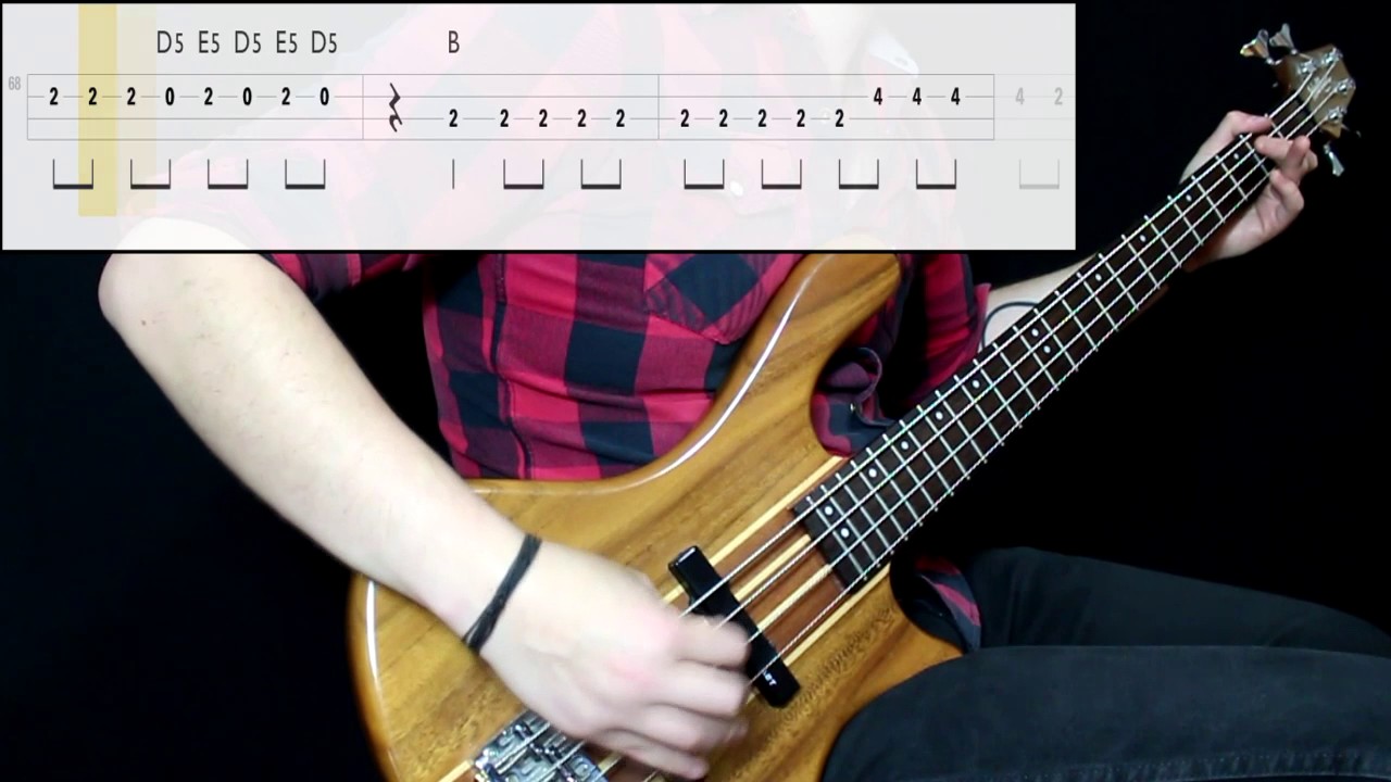 Foo Fighters - Monkey Wrench (Bass Only) (Play Along Tabs In Video)