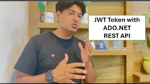 JWT Token with REST API | ASP.NET CORE with ADO.NET