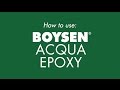 How to use: BOYSEN Acqua Epoxy
