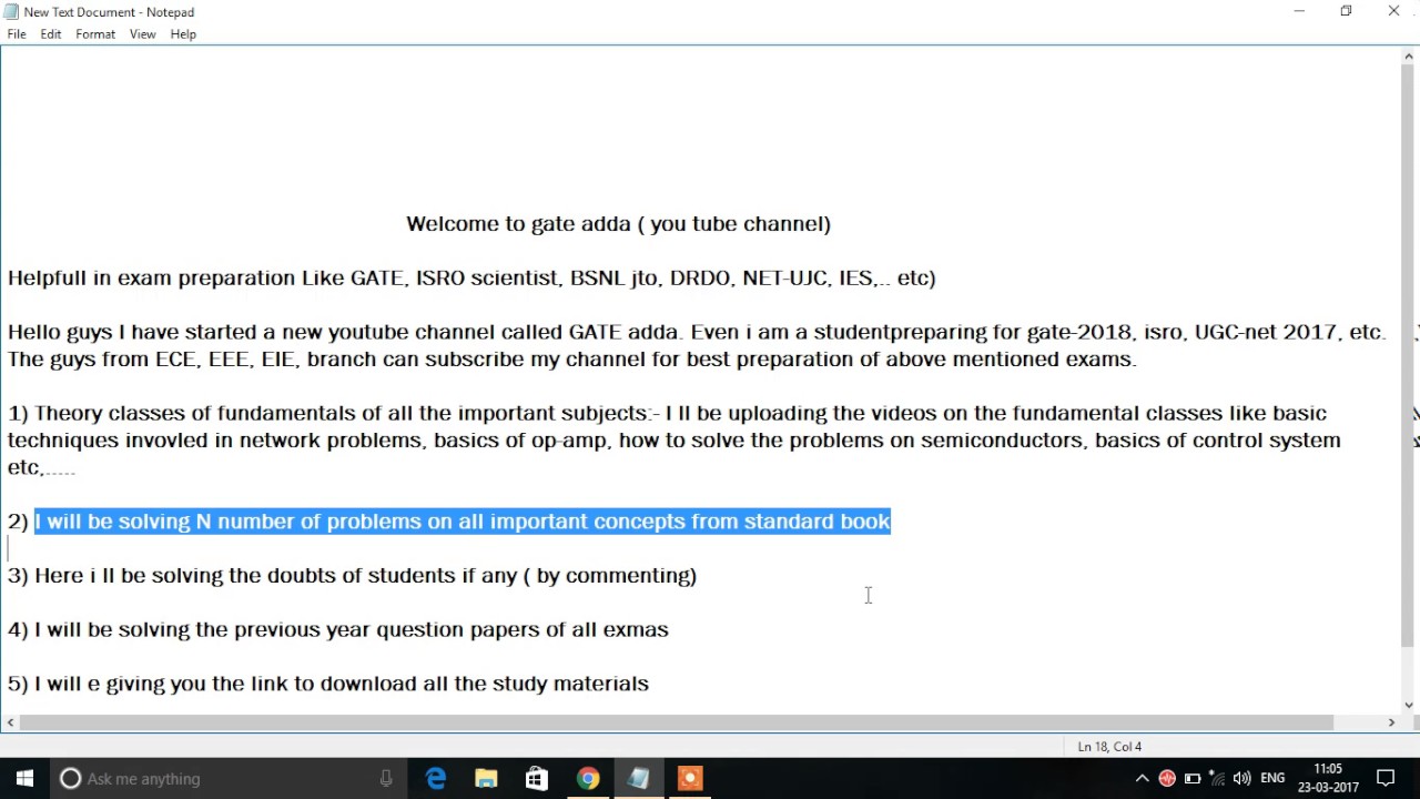 How to prepare for GATE-2018, ISRO, DRDO, IES