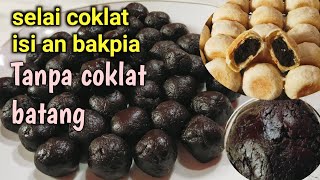 SELAI COKLAT UNTUK ISIAN BAKPIA TANPA COKLAT BATANG