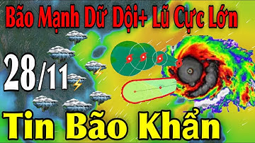 Bão Mạnh Dữ Dội Lũ Cực Lớn Tin Bão Khẩn | Dự báo thời tiết ngày 28/11 | thời tiết 15 ngày Tới